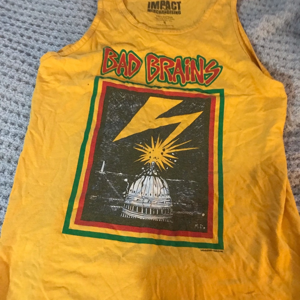 Yellow Graphic Bad Brains Tank Top